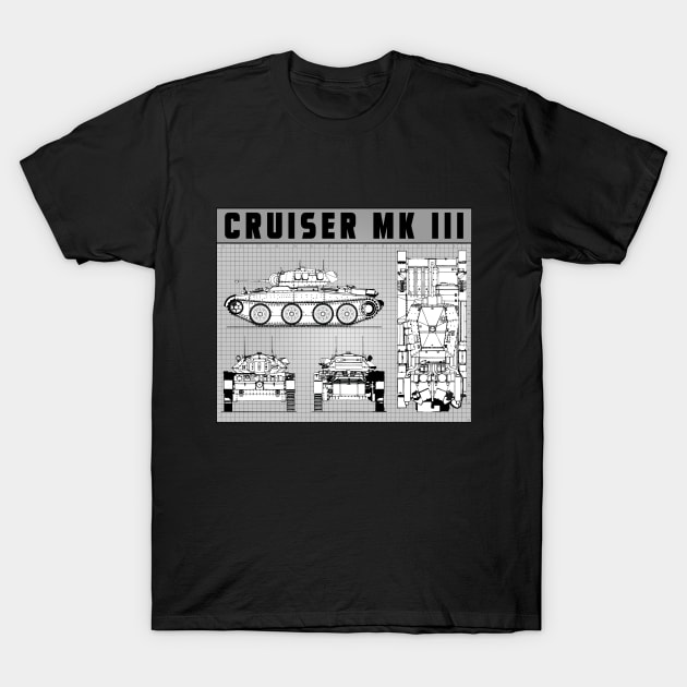 CRUISER WW2 TANK T-Shirt by theanomalius_merch